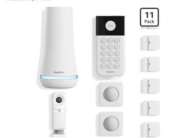 SimpliSafe Wireless Home Security Complete System, Smart Alarm, Indoor Camera