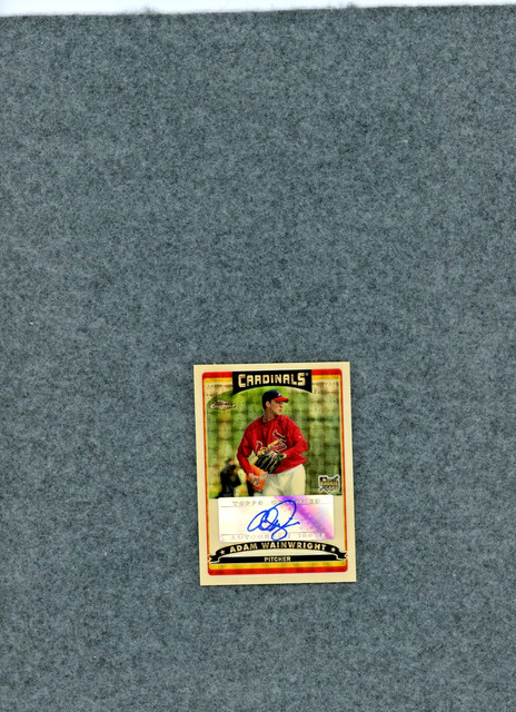 2006 Topps Chrome Superfractor Auto & Serial 1/1 Adam Wainwright/RC -1 of a kind