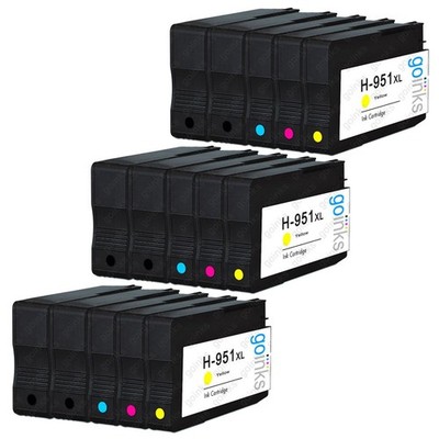 15 Tintenpatronen für HP Officejet Pro 251dw, 8100e, 8600 Plus, 8615