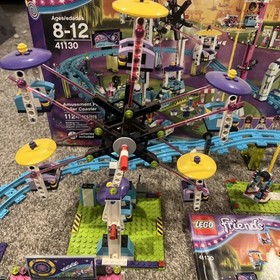 LEGO Friends Amusement Park Roller Coaster (41130) ~ 100% Complete w Manuals/Box