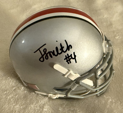 JEREMIAH SMITH HAND SIGNED OHIO STATE BUCKEYES MINI HELMET W