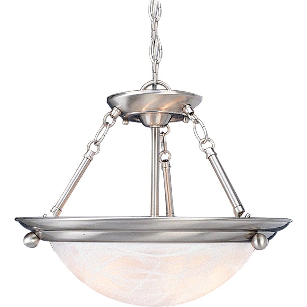 Nickel Lunar 3-Light 22W Pendant by Volume Lighting V6973