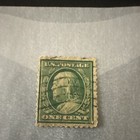 U S Used Stamps Lot  1 Cent Green & 12 Cent Brown Pair w/ Cancels — photo 4