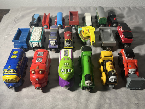 Learning Curve Thomas Wooden Train Lot Of 20 Stephen Koko Salty Splatter Crane - Picture 1 of 5