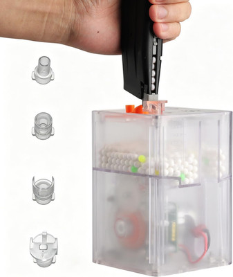 Airsoft Magazines Electric BB Speed Loader PRO Edition,with 4 Adapters