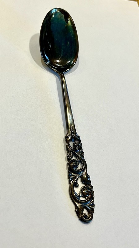 RARE Silver Vintage Mylius Brodene Norwegian Spoon 830 GORGEOUS NATURAL PATINA