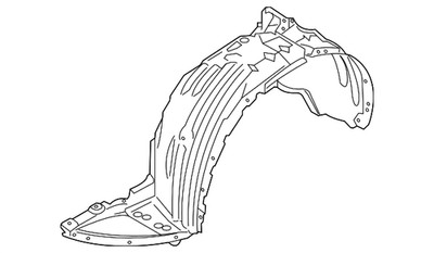 Genuine Mazda Fender Splash Shield KB7W-56-140C