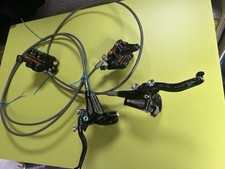 Hope Tech 3 X Mono Mini M4 Hybrid Retro Modern Combo. Black And Gold. Braided