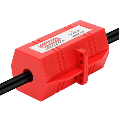 Lockout Tagout Electric Plug Lock, 220 Volt Industrial Grade Electric Cord Plug 