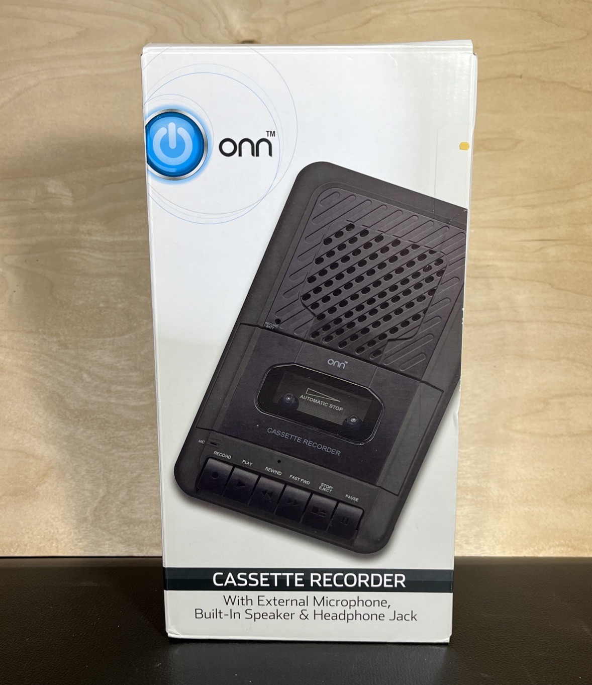 Cassette Recorder W External Mic Built In Speaker Headphone Jack Brand New
