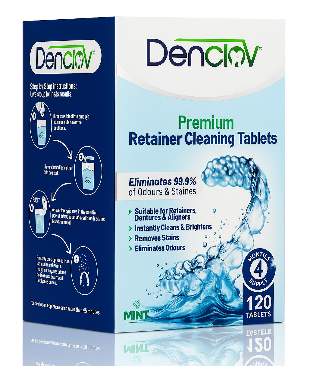 Retainer Denture Cleaning Brite 120 Tablets - ON SALE! (New formulation)