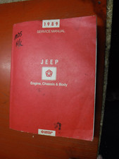 1989 Jeep Cherokee Comanche Wrangler Wagoneer Engine Chassis Body Service Manual 1989 Jeep Cherokee Comanche Wrangler Wagoneer Engine Chassis Body Service Manual