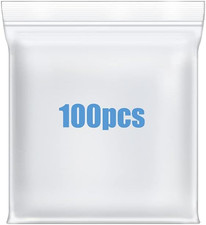 2" X 2" Small Thick 4 Mil Plastic Bags 100 PCS Clear Resealable Zip Seal Lock Po