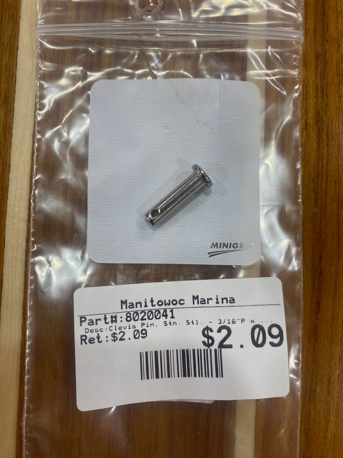 Fin Drive Clevis Pins 3/16 X .570 Grip #8020041