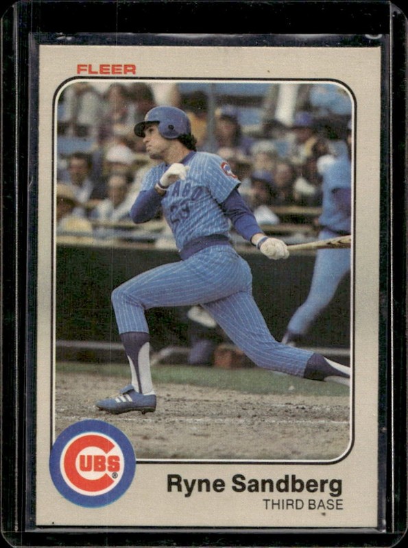 1983 Fleer Ryne Sandberg RC #507 Cubs Rookie