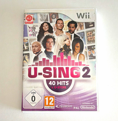 U-Sing 2 (U-Sing) 40 Hits + U-Store PAL Nintendo Wii Musik/Tanz USK 0