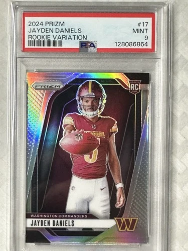 PSA 2024 Panini Prizm - Rookie Variations Jayden Daniels #17 Silver Prizm (RC)