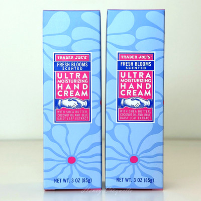 2 Pack Trader Joe's Fresh Blooms Scent Ultra Moisturizing Hand Cream 3 Oz Each