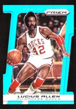 2013-14 Panini Prizm Lucius Allen #249 Light Blue Prizm Die-Cut 055/199 Bucks