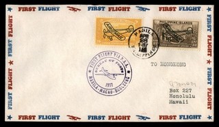 Mayfairstamps Philippine Islands 1937 Manila Macao Hongkong PAA First dda_11721