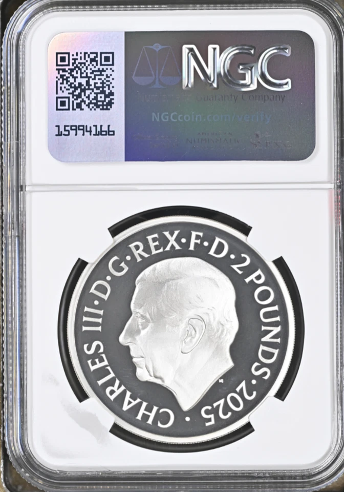 2025 Grã-Bretanha Reino Unido £2 Britannia 1 Oz Prata NGC PF70 FR 🇬🇧 - Imagem 2 de 4