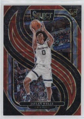 2024 Select Premier Level Red Scope Prizm /249 Jaylen Wells #188 Rookie RC 1t4l