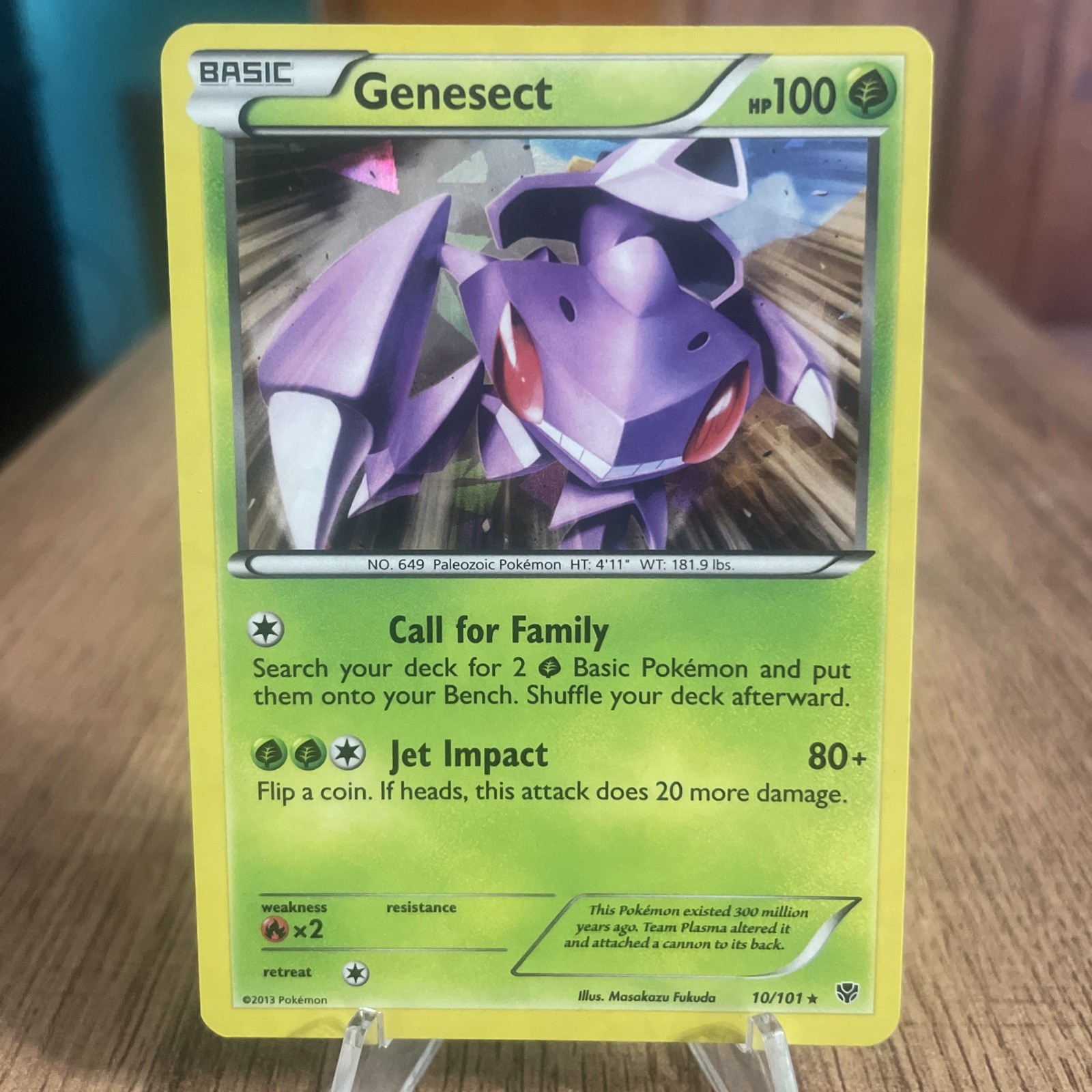 Genesect 10/101 BW Plasma Blast 2013 Pokémon TCG Card Cracked Ice Holo Rare NM