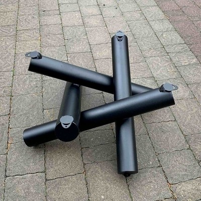 Low Coffee Table Base H12 x L25 x W25 Unique Metal Table Legs Full Frame Metal