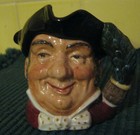 Small Royal Doulton porcelain Toby Character Jug 3 1/4" Mine Host D6470 1959-82