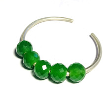 5 Pcs. Wonderful Green Aventurine Gemstone Big Hole Beads Large Hole Beads 12mm