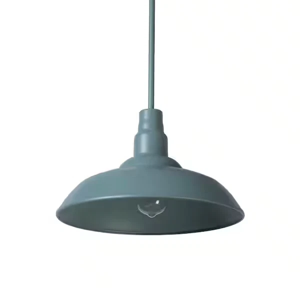 Home Decorators HDP99215 14" Teal Outdoor Mini Pendant Light - Image 2 of 4