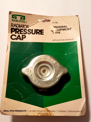 #ad Vintage Seal Tite Radiator Pressure Cap J17BL New Old Stock $8.99