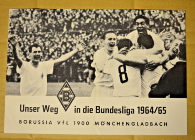 Unser Weg in die Bundesliga 1964/65 Borussia Mönchengladbach Heftchen m.8 Seiten