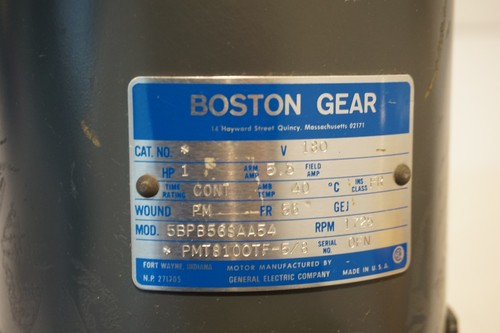 Neu BOSTON GEAR 5BPB56SAA54 Getriebemotor 1725 RPM 1HP PMT8100TF-5/8 - Picture 3 of 4