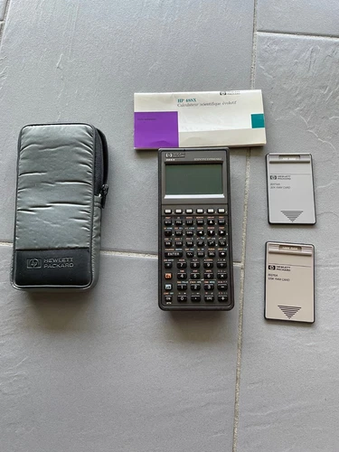Calculatrice graphique scientifique Hewlett Packard HP 48SX + 2 RAM CARD