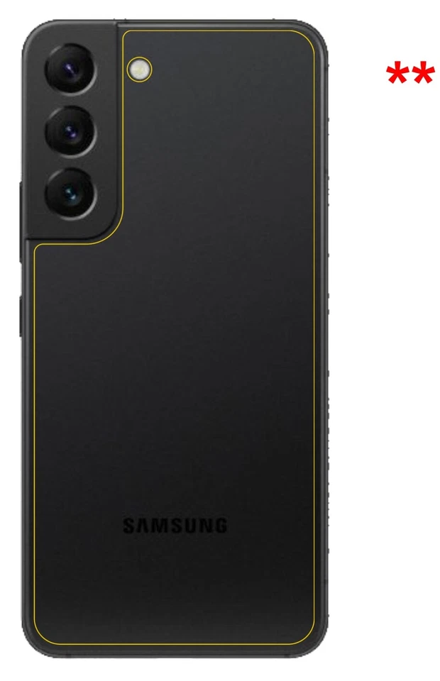 2x Pellicola Protettiva per Samsung Galaxy S22 posteriore Protezione Vetro - Immagine 3 di 4
