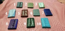 New High Quality Custom Handmade Wallet Exotic Ostrich Skin Alligator Tail USA