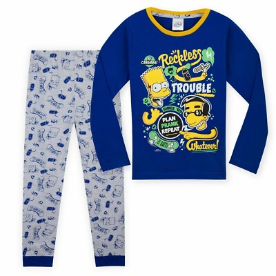 Pyjama Set Children's Simpsons Pyjamas Kids Cotton Pyjamas