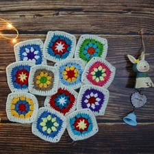 40pcs 9-10cm Crochet Doilies Multicolor Coaster Table Decoration Home And Hotel