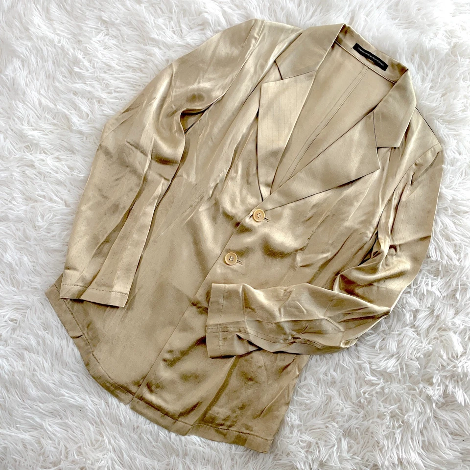 Y's Yohji Yamamoto Women's NWT Rayon Jacket Beige Size 1 (fits US XS-S) - Image 3 of 4