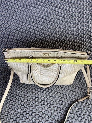 Victoria’s Secret Tan Leather Satchel Crossbody Bag - Picture 4 of 16