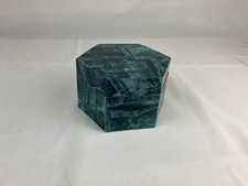 Produktbild - Achteckige Form Geschenkboxen Aufbewahrungsbox Geschenkbox 11,5 cm breit Jeansmuster 