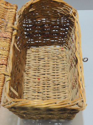ANCIEN GRAND PANIER EN OSIER Tressé pour Déco COLLECTION SORTI DE GRENIER XXe D - Vendu