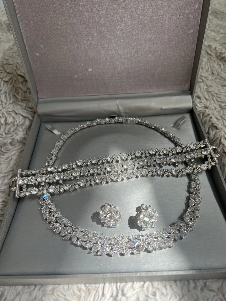 wedding jewelry set for bride - Image 2 of 4