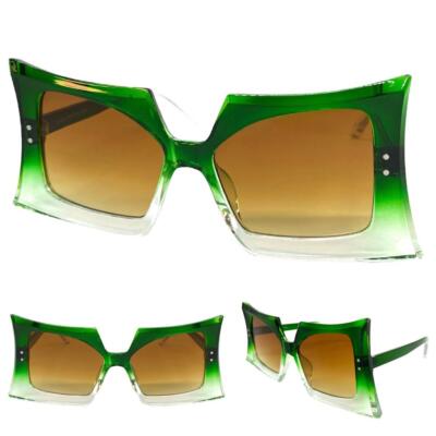 OVERSIZE EXAGGERATED Unique Vintage Retro SUNGLASSES Large  display picture 3
