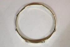 World Max 14" Brass Plated Steel Snare Side hoop 8 lug #2
