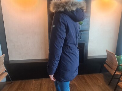 Daunenjacke Damen blau. Clix Italien. Größe M, passt aber lieber S (UK)