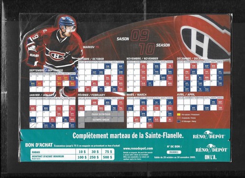 MONTREAL CANADIENS MOLSON POCKET SCHEDULE & DISPLAY RACK NHL HOCKEY SEE LIST - Picture 11 of 65