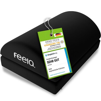 feela.  Ergonomische Fußstütze für Schreibtisch & Co