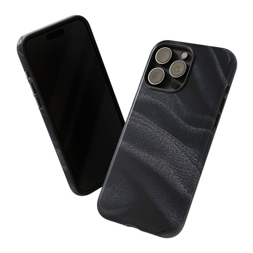 Black Pleated Fabric-look Tough Phone Case - iphone, Samsung galaxy, Goog Pixel - Picture 55 of 235